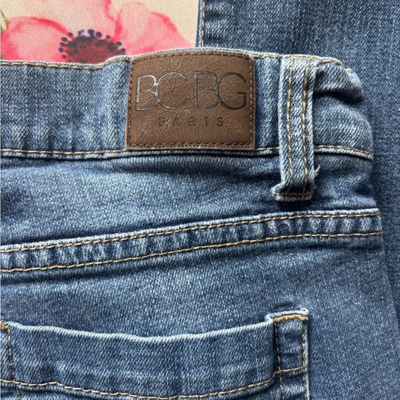 BCBG Women's Light Blue, Boot Cut Jeans with Back Pocket Embroidery - Picture 2 of 4